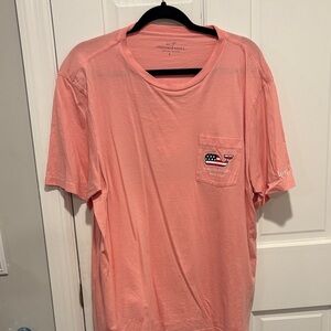 Vineyard Vines Men's Coral Short Sleeve Tee